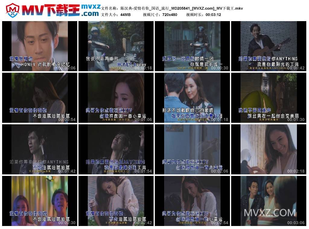 陈汉典-爱情有你_国语_流行_MD205841